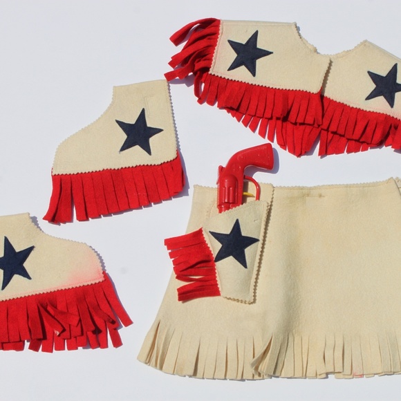 Vintage Other - Vintage Handmade Cowgirl Baby Girl Costume